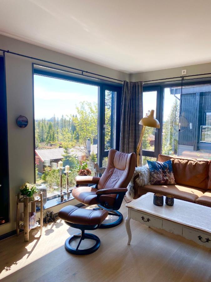 Leilighet Med Panoramautsikt Sjusjoen Innendors Parkering Eksteriør bilde